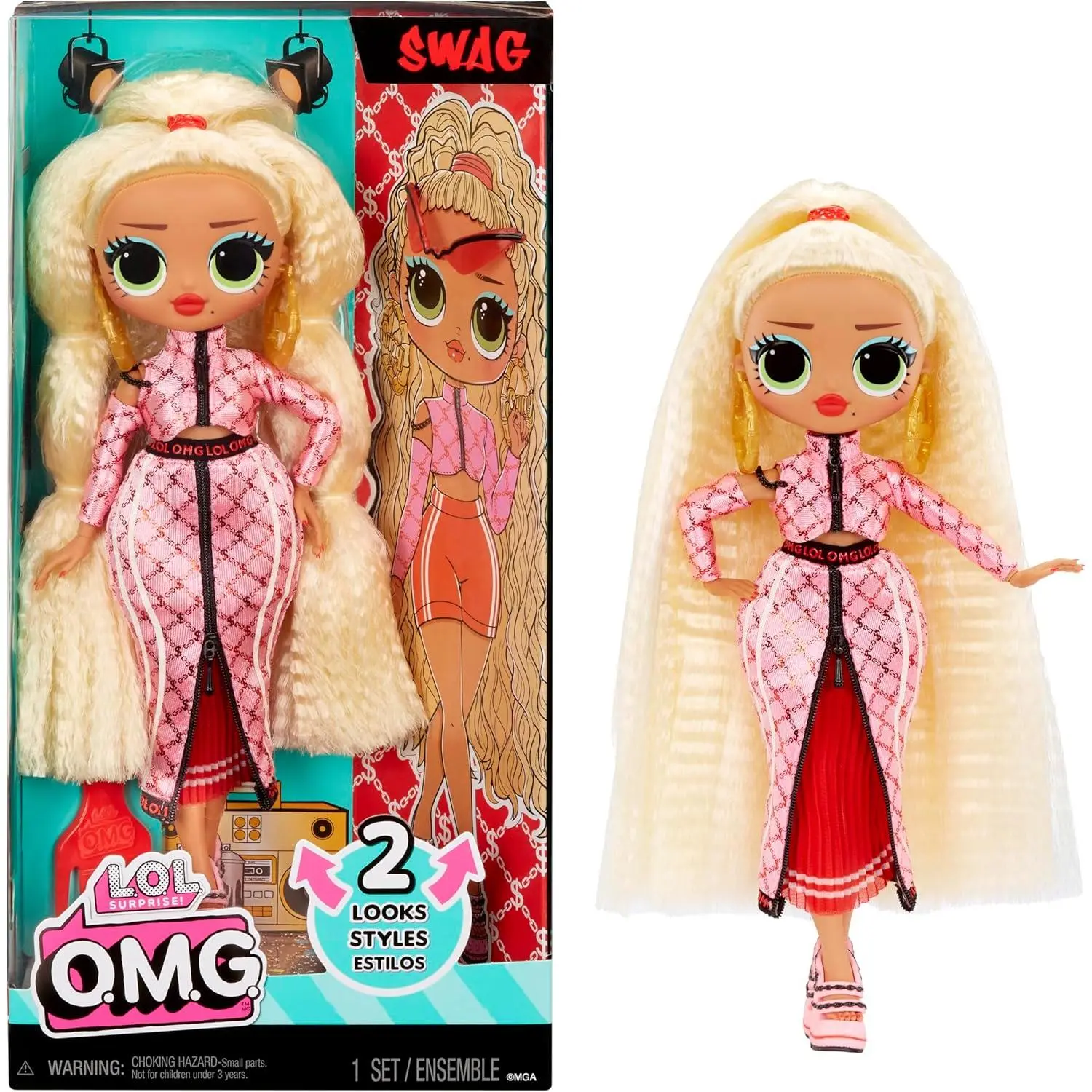 Fashion Doll with Multiple Surprises Including Transforming Fashions and Fabulous Accessories – Great Gift for Kids Ages 4+