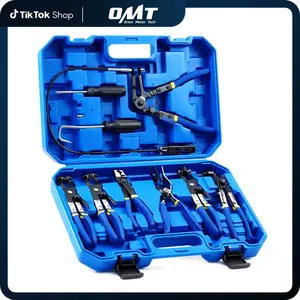 【SummerVibes】Orion Motor Tech Hose Clamp Pliers, Long Reach Wire Spring Hose Clamp Pliers Remover for Automotive Coolant Radiator Heater and Water Hose with Band Flat or Large Clamps, Gift for men,Repair tool kit,Home car repair Heavy Duty