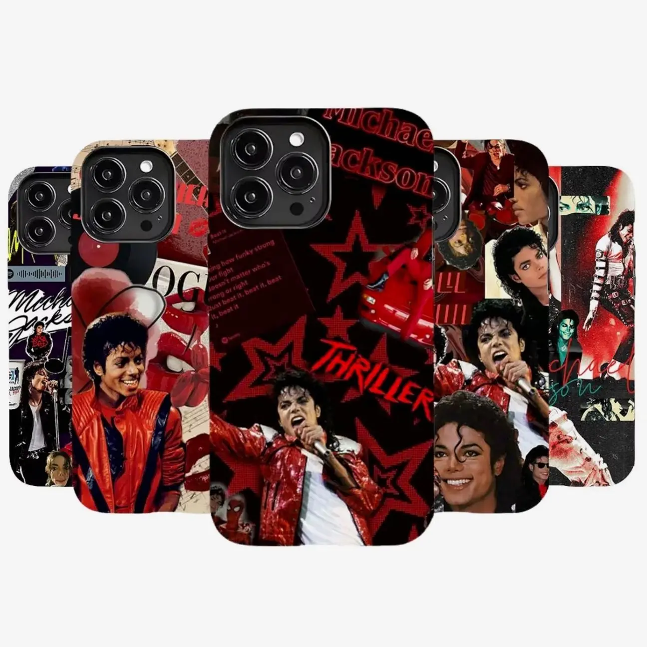 Michael Jackson Phone Case: Iconic Glove Inspired King Of Pop Music Legend Fan Art Aesthetic Cover Compatible with iPhone X, 11, 12, 13, 14, 15, 16, 17 & Samsung