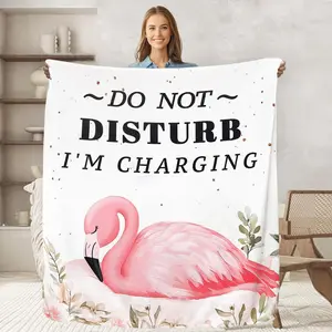 Flamingo Throw Blanket for Adult Kids, Flamingo Lovers Gifts Blanket Cute Animal Home Room Decor, Flannel Soft Blanket for Bed Couch 50"x60"