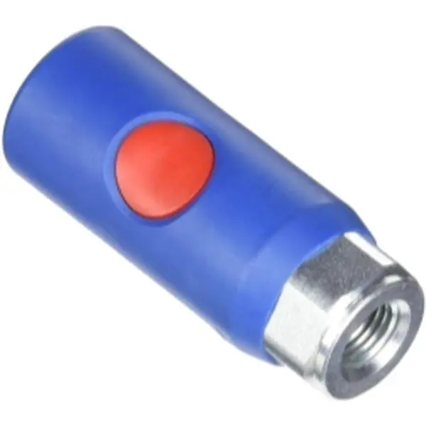 3 Couplers Heavy Duty Push-to-Connect Quick Safety Coupling Set - 0.25 in. Female Truflate Style, Composite Body, 1/4 Body Automotive Interchange, 0-174 psi, Non Scratching Lighter Tools & Hardware Fitting