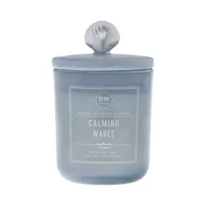 Calming Waves Richly Scented Candle w/ Decorative Shell Ceramic Lid