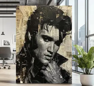 Elvis Presley Inspired Painting | Iconic Celebrity Art | Pop Art Prints | Celebrity Poster | Pop Culture Art | Original Art