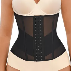 FeelinGirl Waist Trainer for Women Underbust Waist Cincher Corset Girdle Hourglass