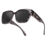 Grey tortoise frame gray lens