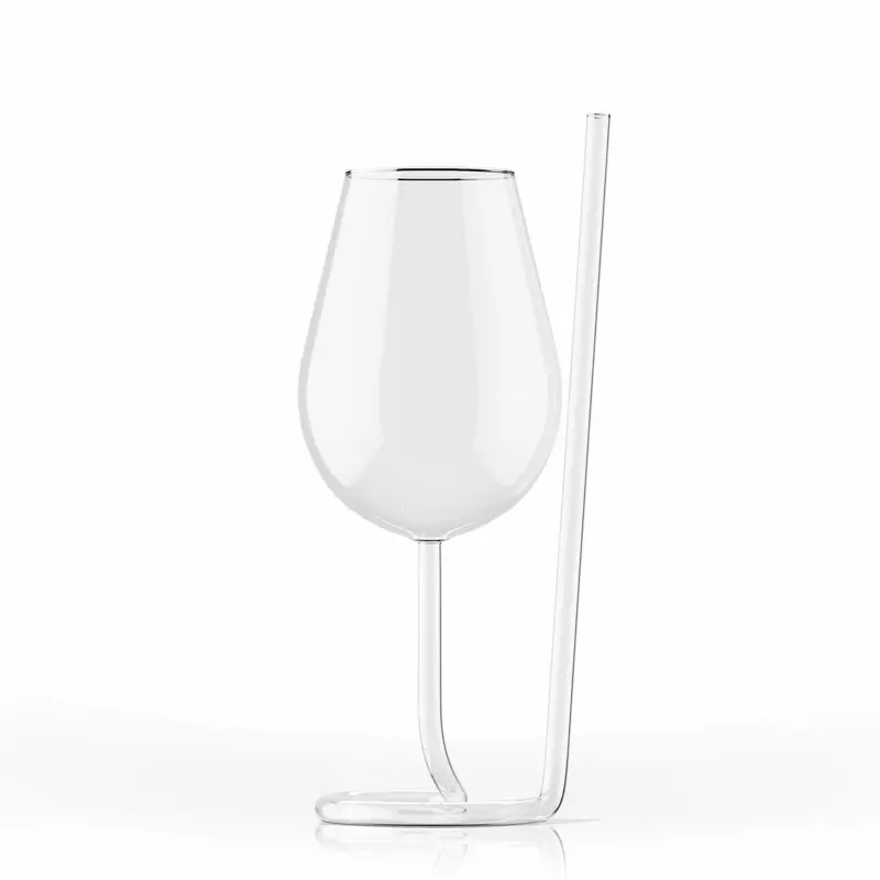 Wine Glass with Straw - TikTok Shop