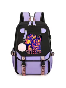 Backpack Katseye Multi-Pocket Women Adjustable Straps Lightweight Trendy College Travel Casual