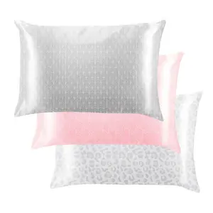 LEMON LAVENDER SILKY SATIN PILLOWCASE