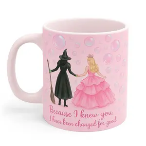[Sale Up To 50%] Personalized Wicked Musical Mug Witch & Princess Gift, Christmas Meme Mug, 100% Ceramic Mug