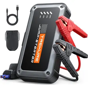 Car Battery Jump Starter 4000A 16800mAh Jump Box, Car Battery Jumper Starter Jumper Cables for car(8.0L Gas/6.5L Diesel), Fast Charge, Lights, Compact