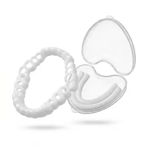 【3PC】Snap-On Teeth Instant Whitening Temporary Teeth Repair Kit, Instant Confidence Natural White & Comfortable Moldable False Teeth, Quick 1-Minute Snap on Veneers, Immediate Wear for a Confident Smile, Upper and Lower Set Party Essential 2026.