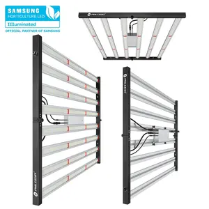 Phlizon High Power 1000W Full Spectrum LED Grow Light with 8 Bars Folding Commercial Hydroponic Dimmable for Seed Starting Bloom VEG Horticulture