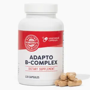 Vimergy Adapto B-Complex Capsules - Supports Mental & Physical & Immunity Health (120 Count)