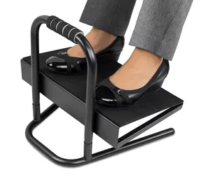 Mount-It! Adjustable Foot Rest with Six Height Settings Padded Surface & Rubber Feet for Comfortable Workstation Support