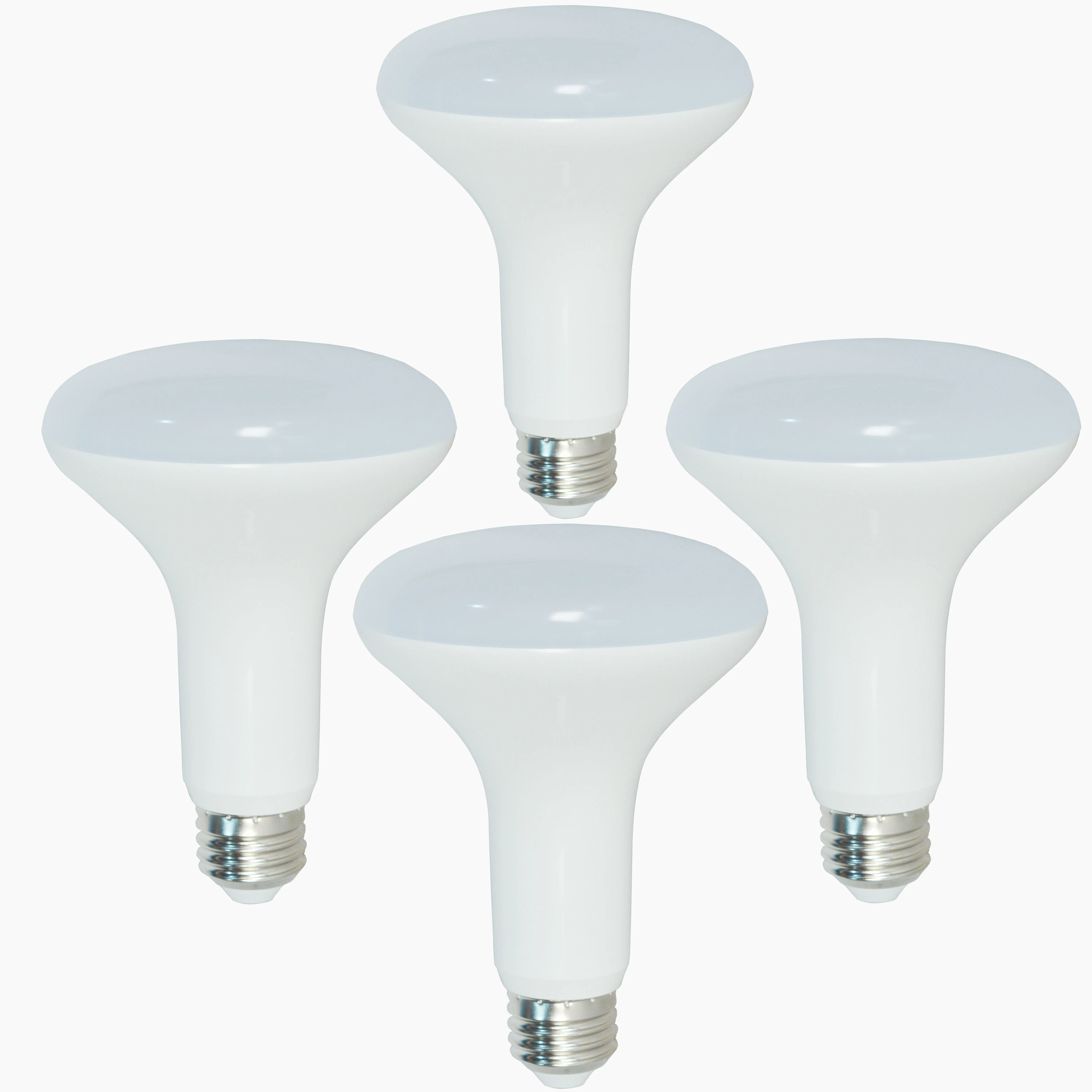 4 Pack Rysa Light BR30 LED Bulbs, Daylight White 5000K Dimmable Flood Lights 100W Equivalent uses 15W 1350 Lumens, E26 Base Instant On