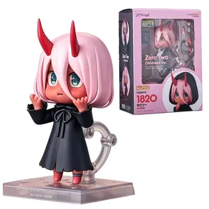 7CM Zero Two Figure Anime DARLING In The FRANXX Childhood Model Q Version Humanoid Toys Gift Collection Decoration Ornaments PVC