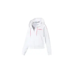 CHASE CROPPED FULL ZIP HOODY WMNS "Puma White" 595744 02
