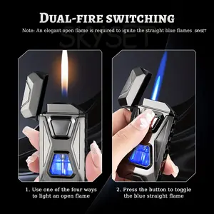 Electronic novelty  lighter for boyfriend and family,Ignite the Candle Electric Tool, gift box packaging, intelligent voice control,  popular windproof lighter, gas lighter, multifunctional lighter, no free butane gas