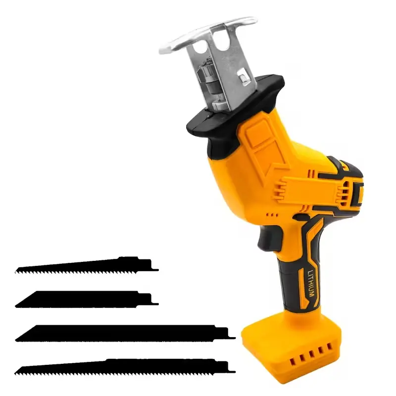 Cordless reciprocating saw compatible with DeWalt 20V batteries, brushless cordless reciprocating saw, 0–3500 RPM variable speed, tool-free blade replacement, equipped with LED light and safety lock, for cutting wood/metal/PVC, Father’s Day gift