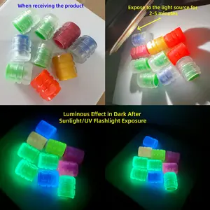 This set includes 12+4 luminous valve stem caps with fluorescent valve cores, suitable for car, electric vehicle, motorcycle, bicycle and truck tires.