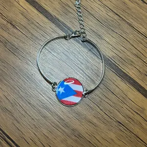 Puerto Rico Flag wrist  Bracelet