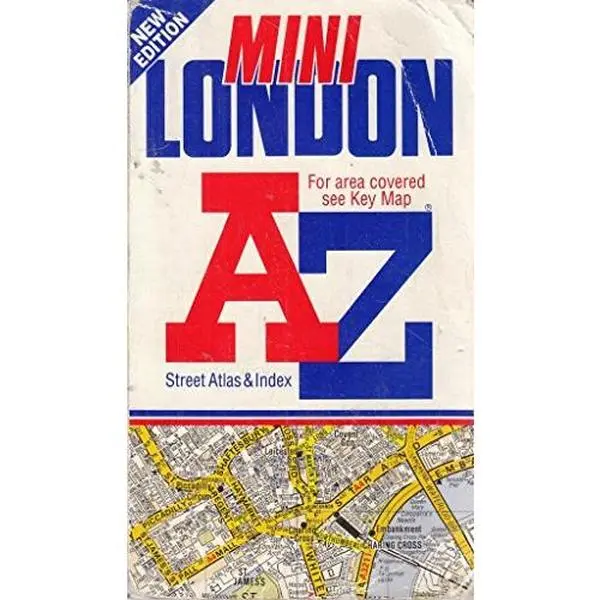 USED Book - A-Z Mini Atlas of London: Extends to Tottenham, Woolwich, Streatham and Chiswick (A-Z Street Atlas Series) by Geographers' A-Z Map Company (Paperback) - english