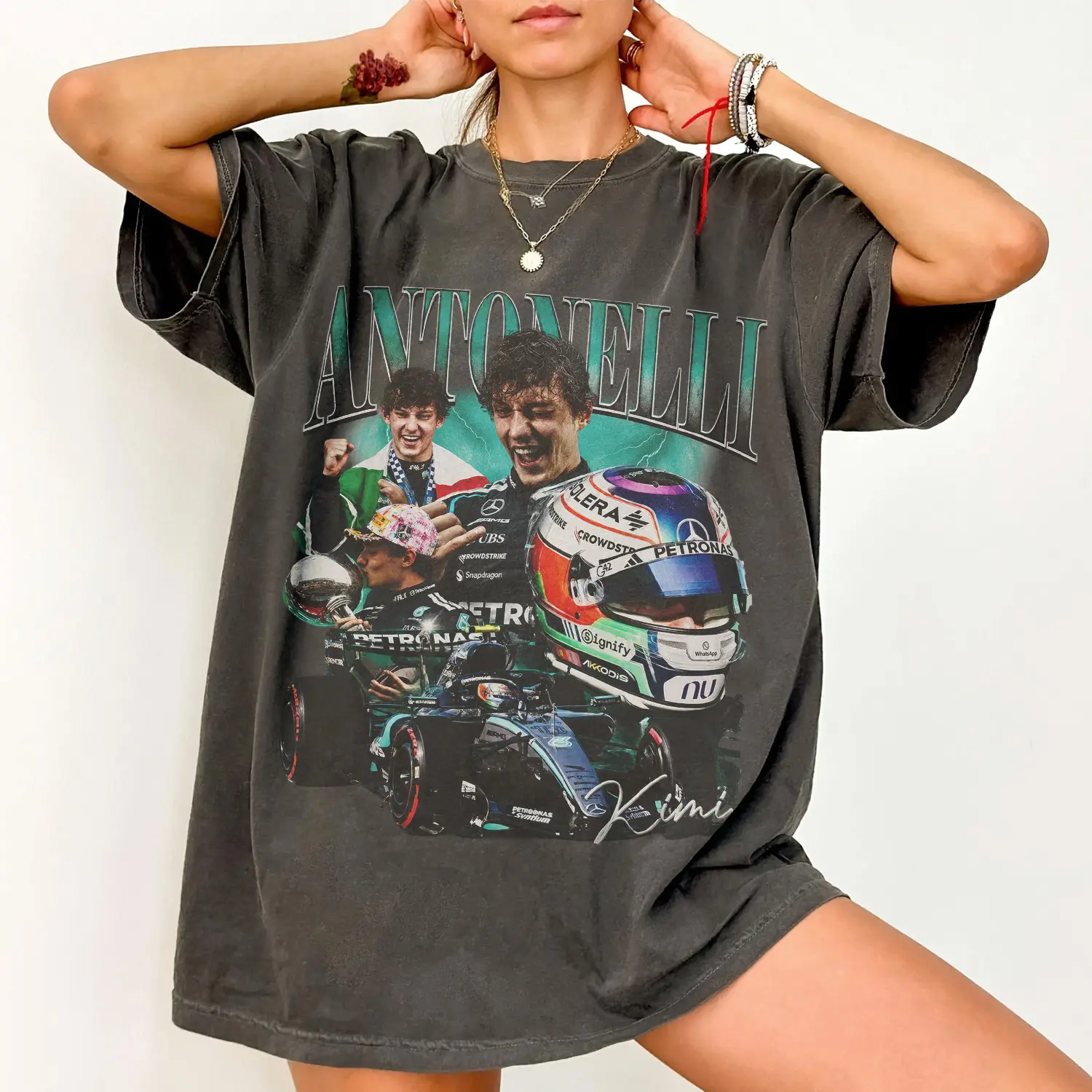 Vintage Kimi Antonelli 90s Styles Bootleg T-Shirt, Kimi Antonelli Racing T-Shirt, Antonelli Gift For Fan, Antonelli Unisex Shirt