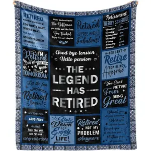 Retirement Gifts for Men 2025, Retirement Blanket Gifts for Men, Best Retirement Gifts Ideas, Coworker Leaving Gift Retired Throw BlanketsThanksgiving Children's Day holiday gifts for family members
