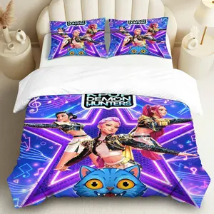 3PCS Duvet Cover Set, 1 Duvet+2 Pillowcases(Without filler), Music Dance Pop Art  Stars theme, Birthday bedding set, vibrant colorful Suitable for decoration bedroom, living room, guest room, studio.