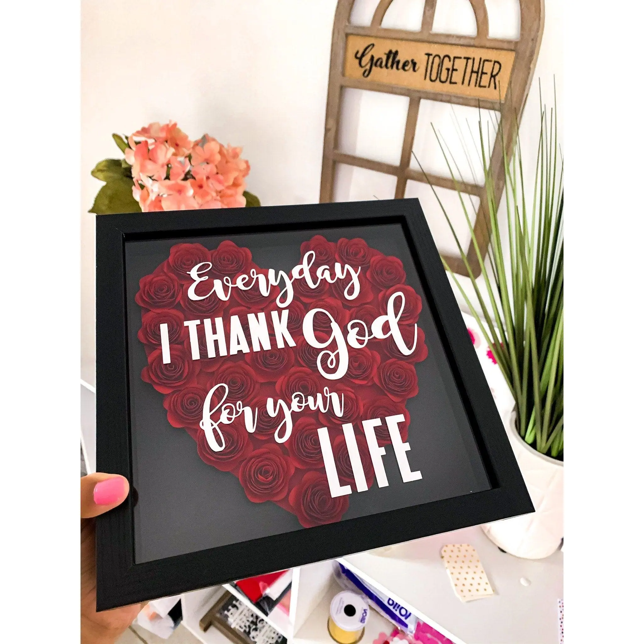 Red Heart - Shadow Box