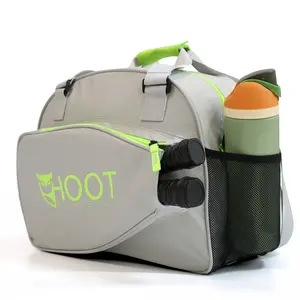 HootPickleball - Pickleball Backpack - Sports Equipment Organizer for Men & Women - Paddle Tennis Bag with Adjustable Strap - Dual Compartment - Light Grey - 15.8L