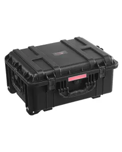 Weatherproof Hard Case, Heavy-Duty Protective Dry Box With Pre-Cut Foam, Wheels & Retractable Pull Handles For Travel, Hunting, Military, Tactical, IP67 Waterproof Case For Cameras (57x45x28)