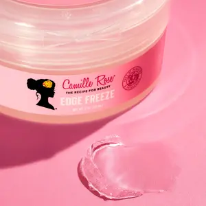Edge Freeze Hair Gel - 2oz Strengthening Formula with Coconut, Jojoba & Sweet Almond Oils for Curl Definition, Long-Lasting Hold, Hair Shine (Beauty & Personal Care Haircare Styling Product) | CamilleRose