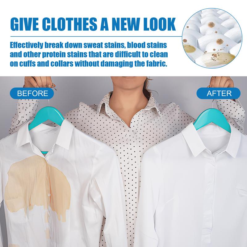 Powerful Stain Remover Deep Clean Fabric-Safe Skin-FriendlyMulti-Stain Laundry Cleaner Softens Brightens Gentle on HandsQuick Fix Clothes Stain Remover Grease Yellow Marks Eliminator