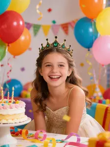 Gothic Headpiece for 15-Year-Old Bride, Elegant Gothic Design, Perfect for Birthdays, Parties, and Celebrations