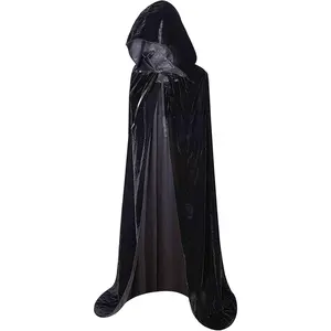 Hooded Cloak Long  Cape for Christmas Halloween Cloak Costumes Hooded Cape Masquerade Dress Up