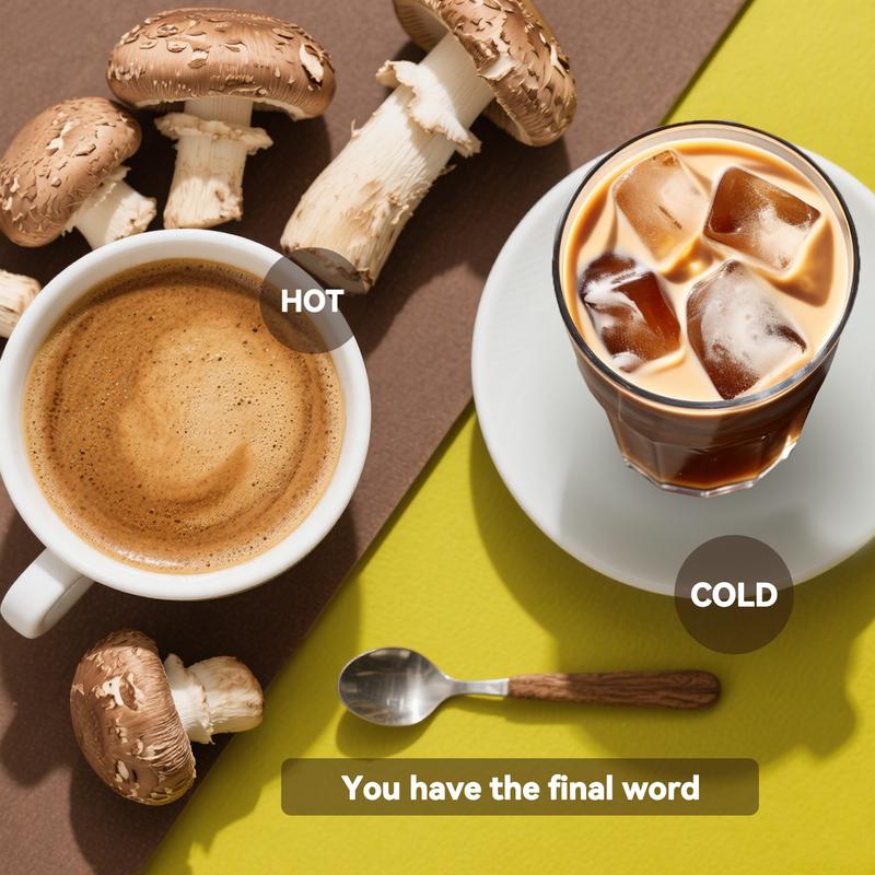 Mushroom Coffee with 6 Adaptogenic Mushrooms and 2 Billion CFUs Lactobacillus plantarum, USA Grown Instant Coffee for Better Energy, Focus, Digestion, Immunity with Cordyceps, Shiitake, Chaga , 30 Servings (180g/6.35oz)