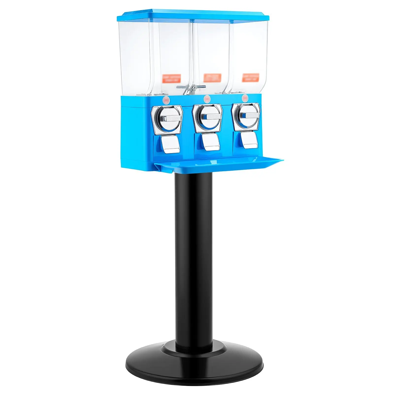 Triple-Compartment Candy & Gumball Vending Machine