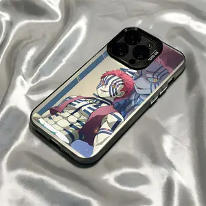 Demon Slayer Akaza Phone Case Suitable for iPhone 17 16e 16 15 14 13 12 11 Mini Pro Max Air X XR XSMAX 8 7 Plus Anti Fall Protective Matte Back Cover