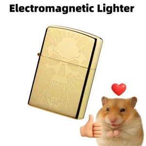 Windproof Electromagnetic Lighter/Igniter — USB Rechargeable for Unlimited Use — Ideal for Camping,  for Boyfriends, and Fathers premium gift