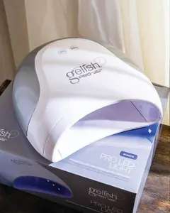 Gelish Pro LED Light – Professional Gel Nail Lamp, Fast Drying Nail Dryer, Compact & Portable UV/LED Light for Home & Salon Use, Pedicure-Friendly, No Bulb Replacement Needed.