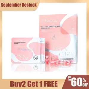 Misoour Neck Care Set: Collagen Peptide Anti-Wrinkle Mask + Astaxanthin Firming & Smoothing Serum | Reduce Wrinkles, Hydrate, Brighten, Firm & Lift#TikTokShopBlackFriday