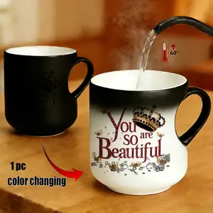 Magic Color-Changing Coffee Cup, Mom's Special Heart Mug Design, 330ML Thermosensitive Ceramic, Mother's Day & Birthday Gift for Moms