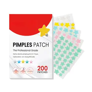 Cute Star & Heart Shape Acne Patch - Gentle Non-Irritating Pimple Stickers for Covering Zits, Absorbing Fluid, Fading Blemishes