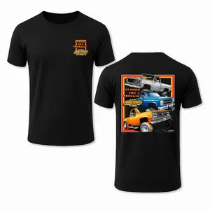 🚗 [100% Cotton][Graphic Tee]Chevy Squarebody Shirt – Classic 4x4 Truckin Graphic Tee, Featuring Lifted Chevy Trucks Design, Perfect for Off-Road Enthusiasts and Vintage Truck Lovers, 2-Sided Cotton Shirt, Ideal Gift for Car Enthusiasts