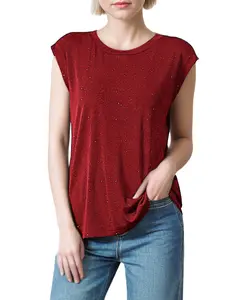 Women's Crewneck Sleeveless Knit Top - Versatile for Layering or Fashionable Outerwear LE-SY062