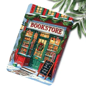 Red White & Green Candy Cane Bookstore Insert for Clear Case | Christmas Holiday Aesthetic | Bookish Accessories