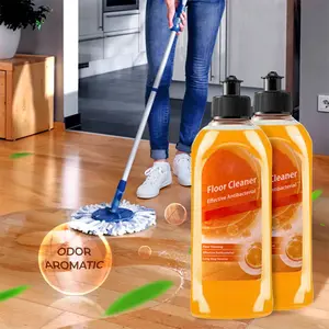 Multi-purpose Floor Cleaner - Orange Fragrance, Effective Antibacterial, Quick-drying, 500ml Squeeze Bottle, Ideal for Tiles, Hardwood, Laminate Floors