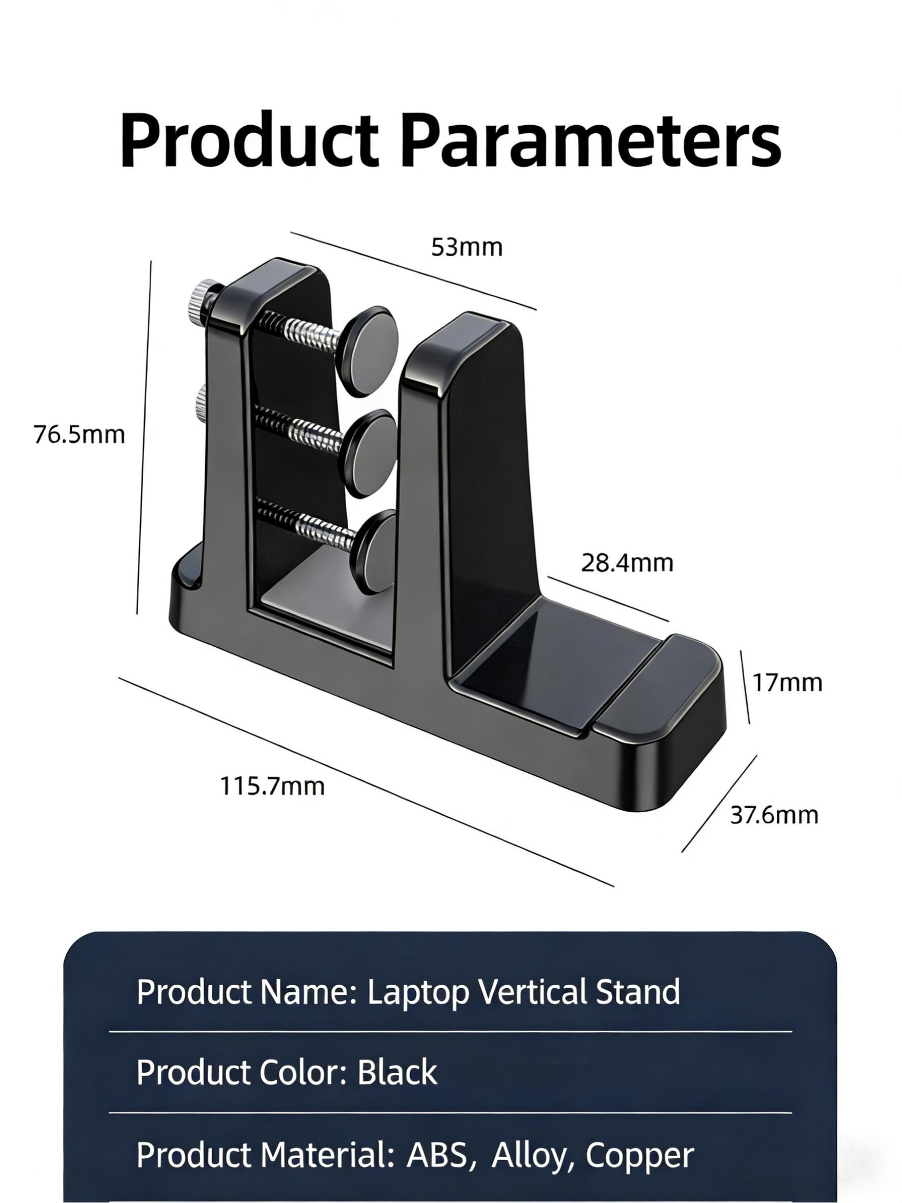 Vertical Laptop Stand Updated Version with Heat Dissipation for Gaming & Office Use Compatible with Laptops Tablets  Plastic Alloy Material Sturdy Durable