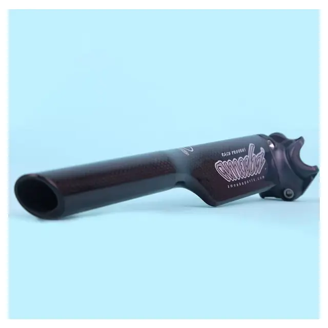 Amoeba SCUD 1 Carbon Fiber Bike Seatpost - 27.2mm x 300mm Length, Blade Shape, Aerodynamic, Precise Angle Adjustable Clamp, 180-220g, Black Cycling Leisure Equipment, Adjustable Head For Customization, High-Performance Builds, Road Cycling, Precise Angles